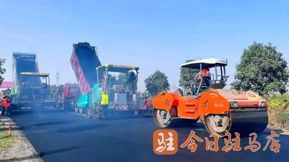 国道345上蔡县城至杨集段修复养护工程扎实推进(图1)