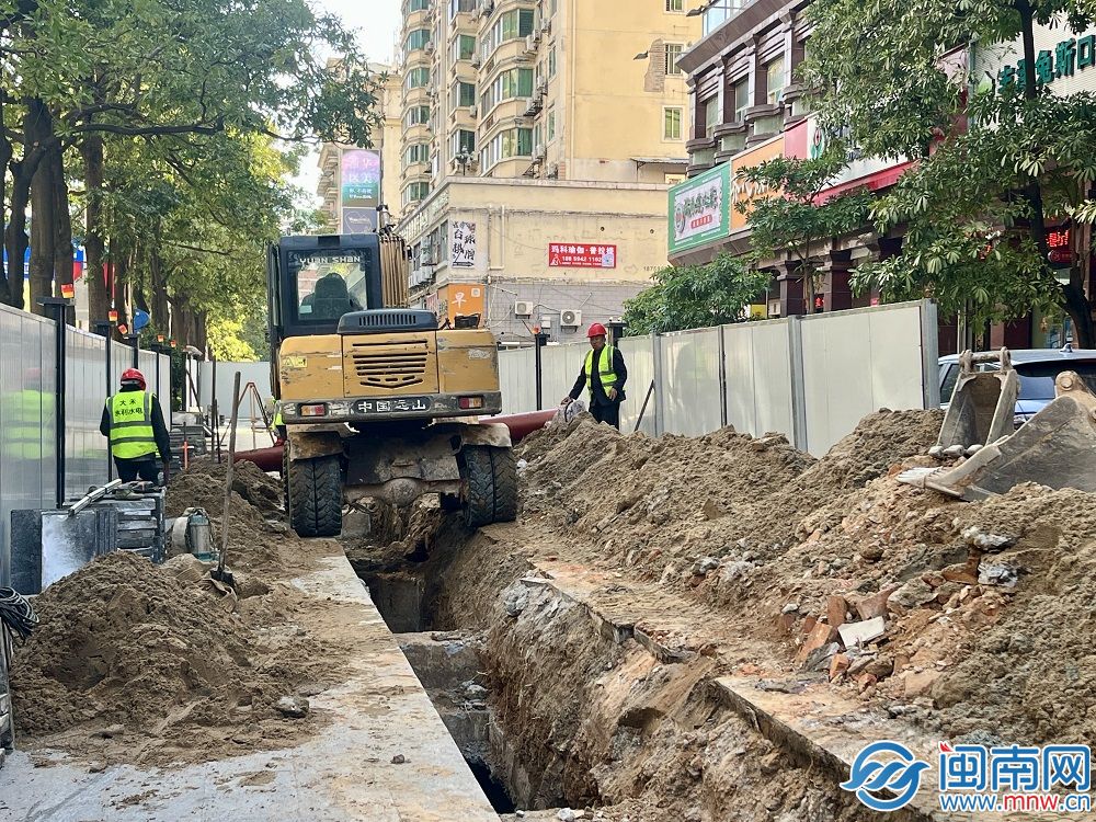 泉州丰泽街污水管道改造施工 预计12月15日完工(图1)